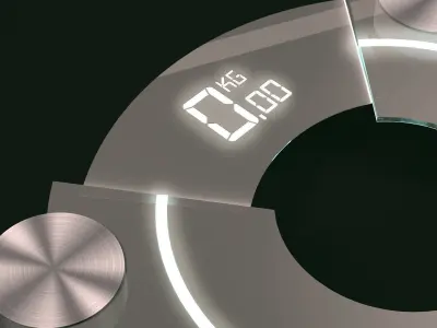 Glass Personal scale  3D model