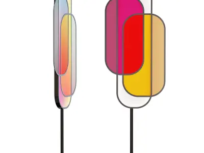 roche bobois chroma floor lamp 3D model
