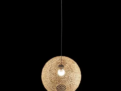 Kaseberga rattan pendant Lamp by IKEA 3D model