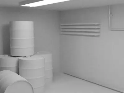 Tunnel Room 3D model