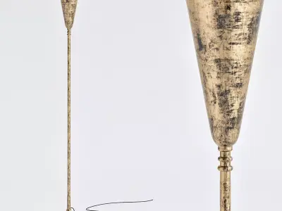 Frisco Floor Torchiere Arteriors 3D model