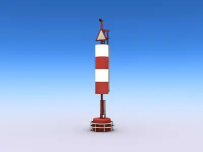 Big Port Light Low-poly 3D model