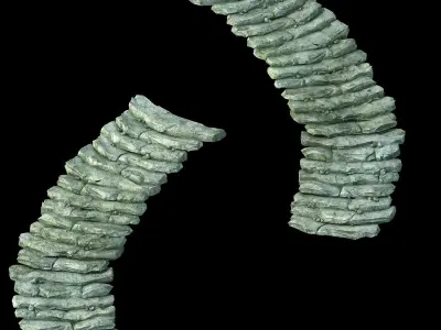 Mountain - stone staircase 12 3D model
