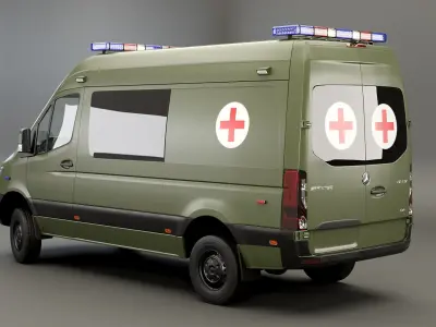  Mercedes Sprinter 4x4 Military Ambulance 