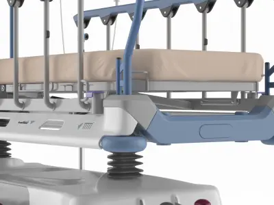  Emergency Stretcher Trolley with Infusion Stand 