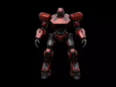 Robots Pack 3 Low-poly 3D model