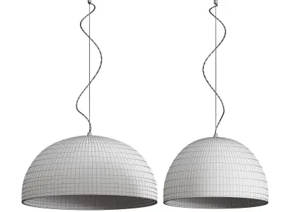 Oluce SONORA Pendant Lamp 3D model