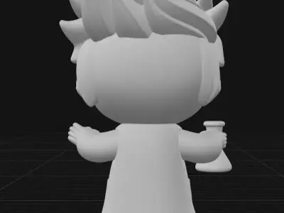 chibi scientist 3D print model