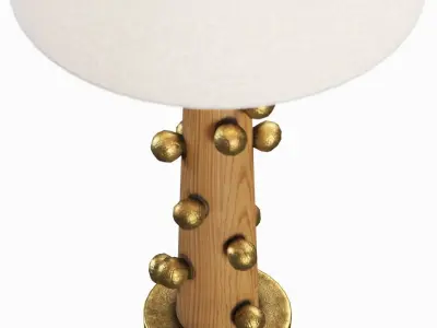 Bourgeon Lamp Low-poly 3D model