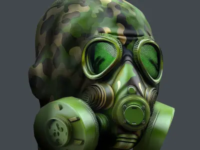 Helmet 3d model military combat Military Low-poly Low-poly 3D model