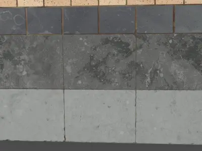 Pavement Trim Sheet PBR Texture