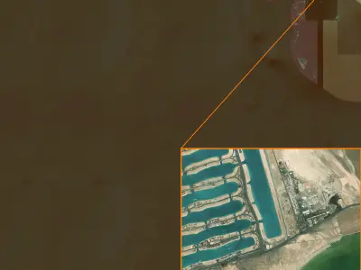 Mecca and the Red Sea coast of Saudi Arabia - tile n21 e38 3D model