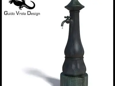 Old fountain 3D model