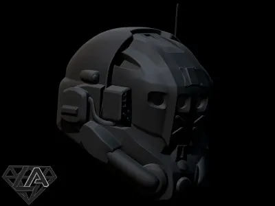 TitanFall 2 Pilot Sci fi helmet 3D print model