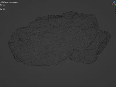 Large Grained Sandstone - 8K Textures - 7 Mesh Resolutions Low-poly 3D model