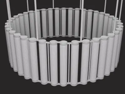 Chandelier - Viabizzuno Coppibartali Low-poly 3D model