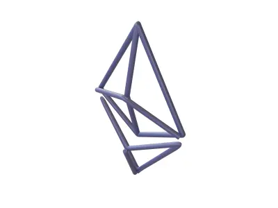 Neon Ethereum v1 002 Low-poly 3D model