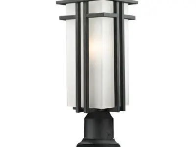 Weitzel Black Pier Mount Light 3D model