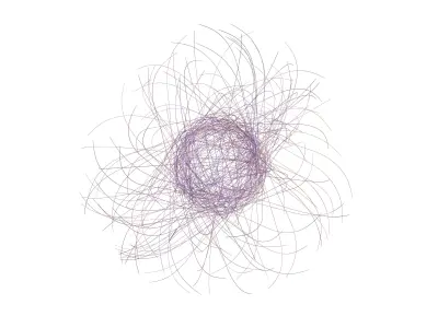 Abstract Sphere Line v1 005 3D model