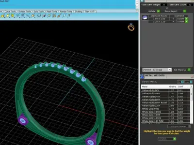 Solitaire Women Light Weight Band Ring 3D print model 41