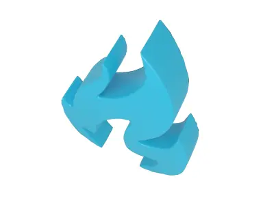 Fire Symbol v3 007 Low-poly 3D model