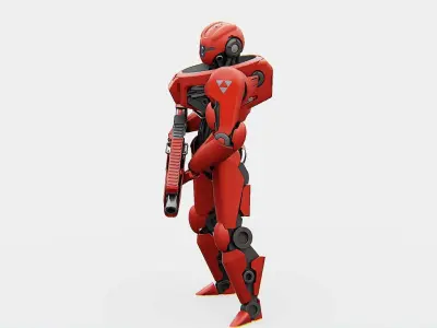 BATTLE DROID Z-10000    RIGGED 3D model