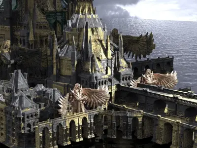 Grand Arch Wizard Castle   3D model