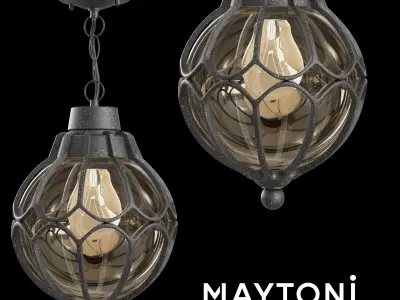Pendant Lamp Champs Elysees S110-35-01-R Maytoni Outdoor Free 3D model