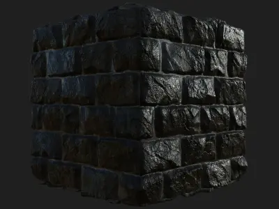 Brick Wall materials 3D model