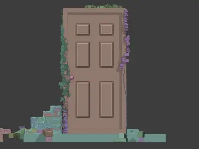 Door Suzume No Tojimari Low-poly 3D model