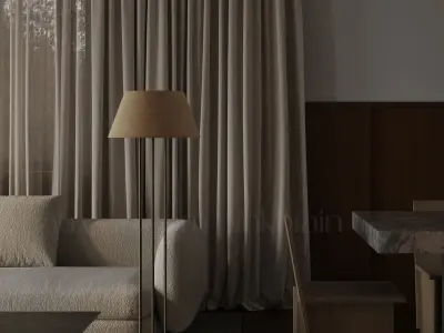 Modern livingroom 03 3D model