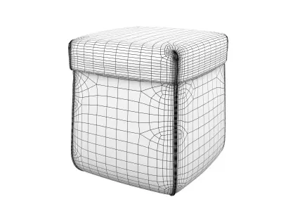 Secret two ottomans 3D model