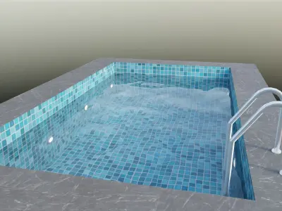 Swimming Pool Low-poly 3D model
