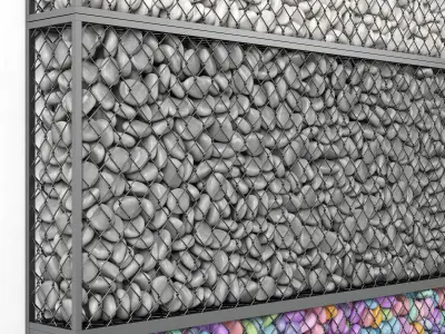 Gabion medium pebble 3D model