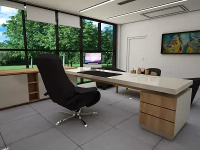 Office room 3d max model  3D model