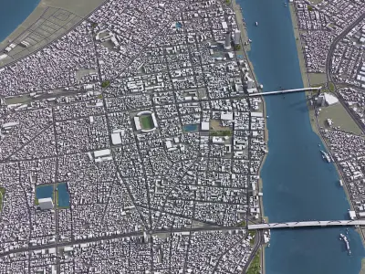 Da Nang Low-poly 3D model