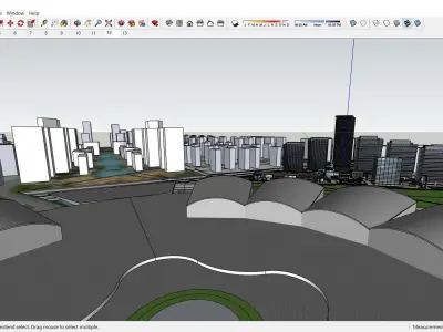 Sketchup Shopping Center H1 3D model