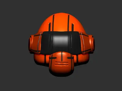 helmet high poly sculpt 3d printable 3D model 19