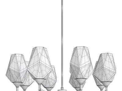 SOREN CHANDELIER Low-poly 3D model