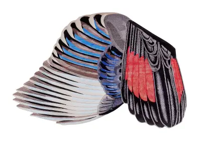 CC-Tapis Feathers and Round carpets 3D model