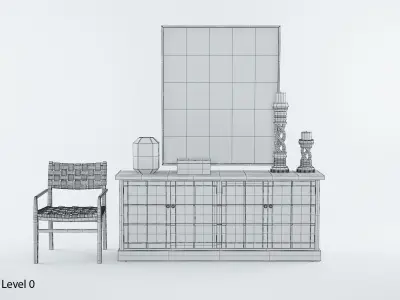 Ethan Allen Leave Your Worries At The Door Entryway 3D model