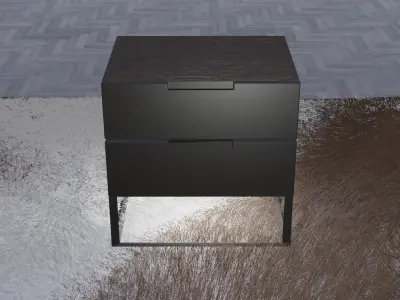 Modern Nightstand Low-poly 3D model