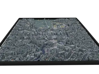 City of Berlin Low-poly 3D model