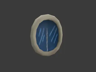 round small window  Low-poly 3D model