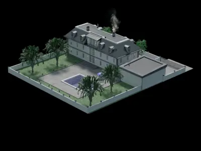 German Villa 3D model