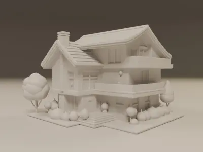 house model 3D print model get