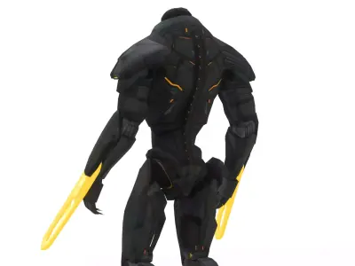 Obsidian Fury 3D Model  Pacific Rim Uprising Renegade Jaeger Low-poly 3D model