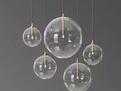Glass Globe Pendant 150 Schwung Home 3D model