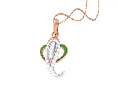 Spiritual Ganesha Pendant 3D print model buy