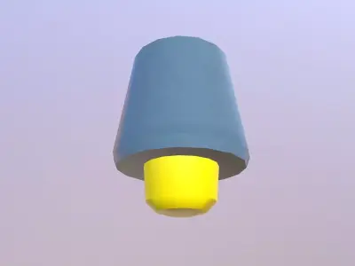 Light Low-poly 3D model